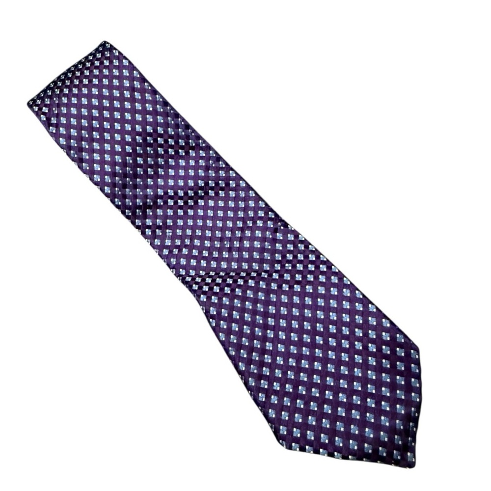 Michael Kors Purple Geometric Silk Men's Tie